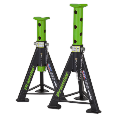 Axle Stands (Pair) 6 Tonne Capacity per Stand - Green
